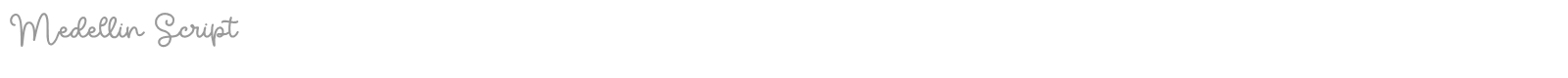 Medellin Script font preview